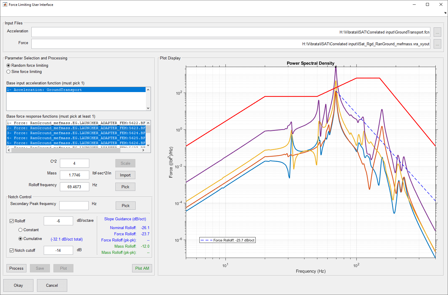 Force Limiting GUI